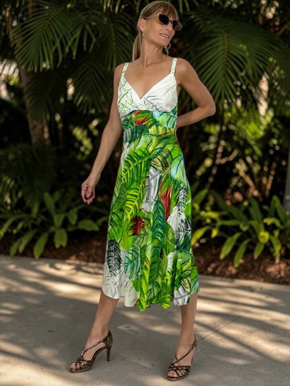 Jams World Archives Cici Dress XL Waua Wailua Sleeveless Midi Hawaiian ALTERED